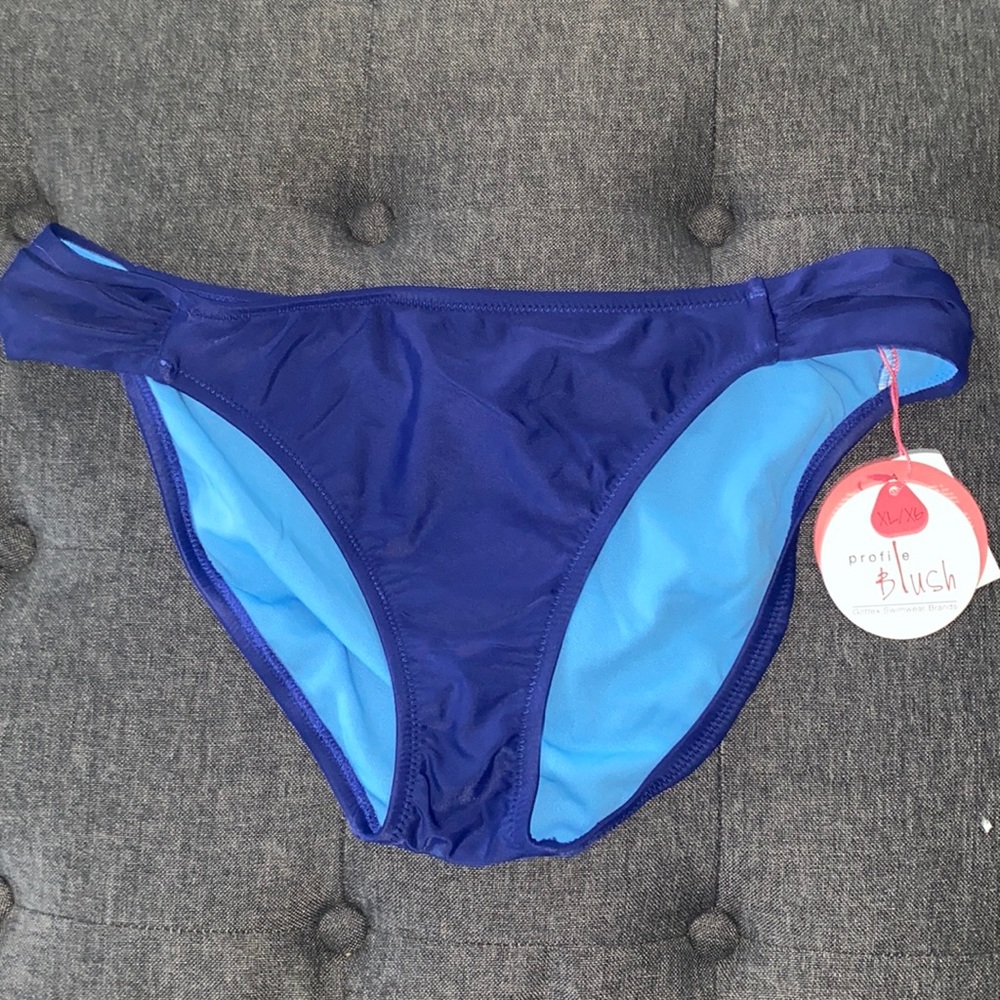BNWT Profile blush blue bikini bottom.